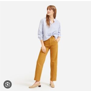 Everlane Straight Leg Crop in Golden Brown